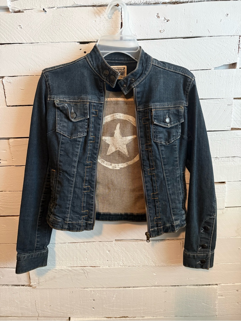 Converse Dark Blue Denim Jean Jacket